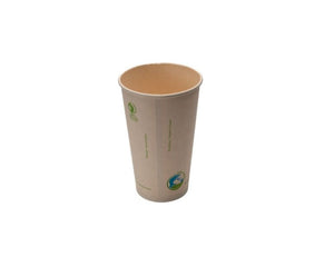 Eco-Packaging® Compostable Hot Cup, Bamboo Material, Natural, 16oz, 50 Cups/Pack, 20 Pack/Case-B2B Discounters