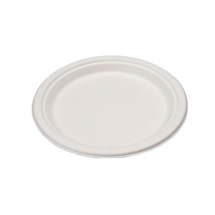 Eco-Packaging® Bagasse Plate, 9", Beige, 125/Pack, 4 Packs/Case-B2B Discounters