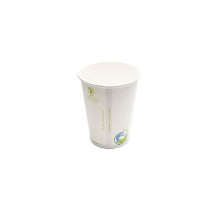 Eco Packaging® Compostable Hot Cup, PLA Lined, White, 8oz, 50 Cups/Pack, 20 Pack/Case-B2B Discounters