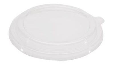 Eco-Packaging® Flat Lid For 16,20, 32oz Paper Bowl, 4", Clear, 300/Case-B2B Discounters