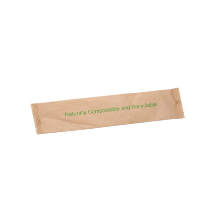 Eco Packaging® Compostable Knief, Individually Wrapped, Beige, 500/Case-B2B Discounters