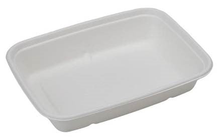 Eco-Packaging® Rectangular Sugarcane Tray - Pla Coated, 300/Case-B2B Discounters
