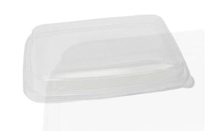 Eco-Packaging Lid For 58oz Rectangular Sugarcane Tray, PP, 300/Case-B2B Discounters