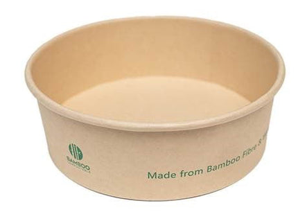 Eco-Packaging® Compostable Bamboo Fibre Bowl, 20oz, Kraft, 300/Pk-B2B Discounters