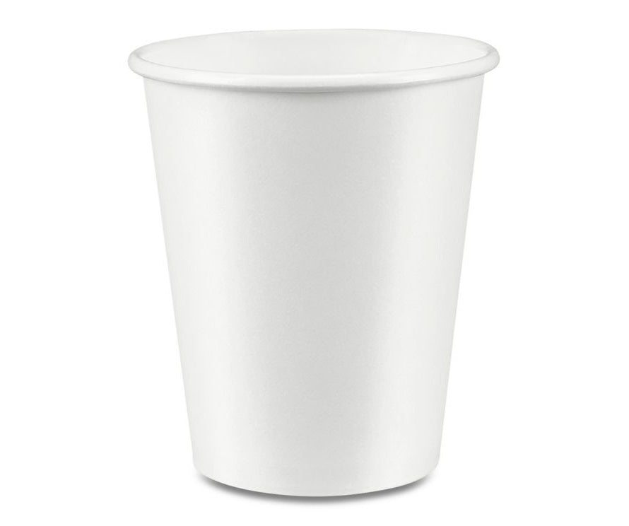 Ecosystems® 8oz Polyethylene Lined Paper Hot Cup, 1000/Case-B2B Discounters