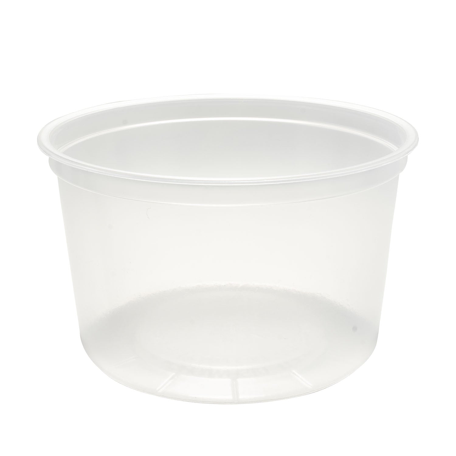 Ecosystems® Polypropylene Round Deli Container, Translucent, 16oz, 50/Pack, 10 Packs/Case-B2B Discounters