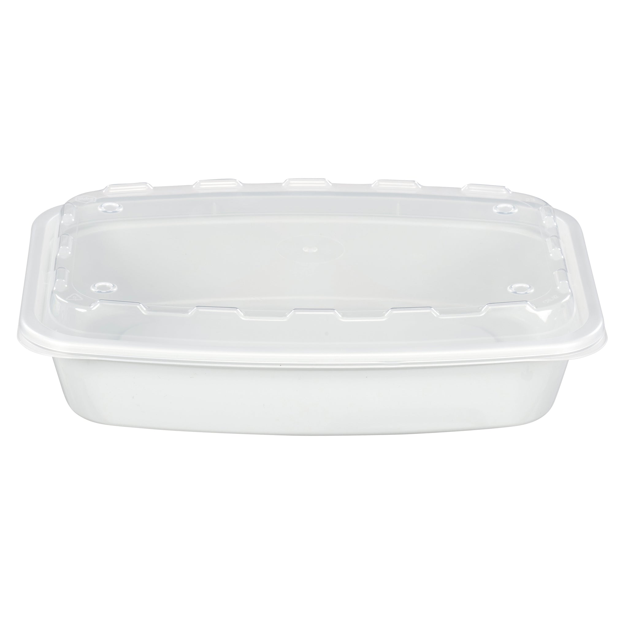 Ecosystems® Microwavable Container, Grey, Rectangle, 28oz., 8.27