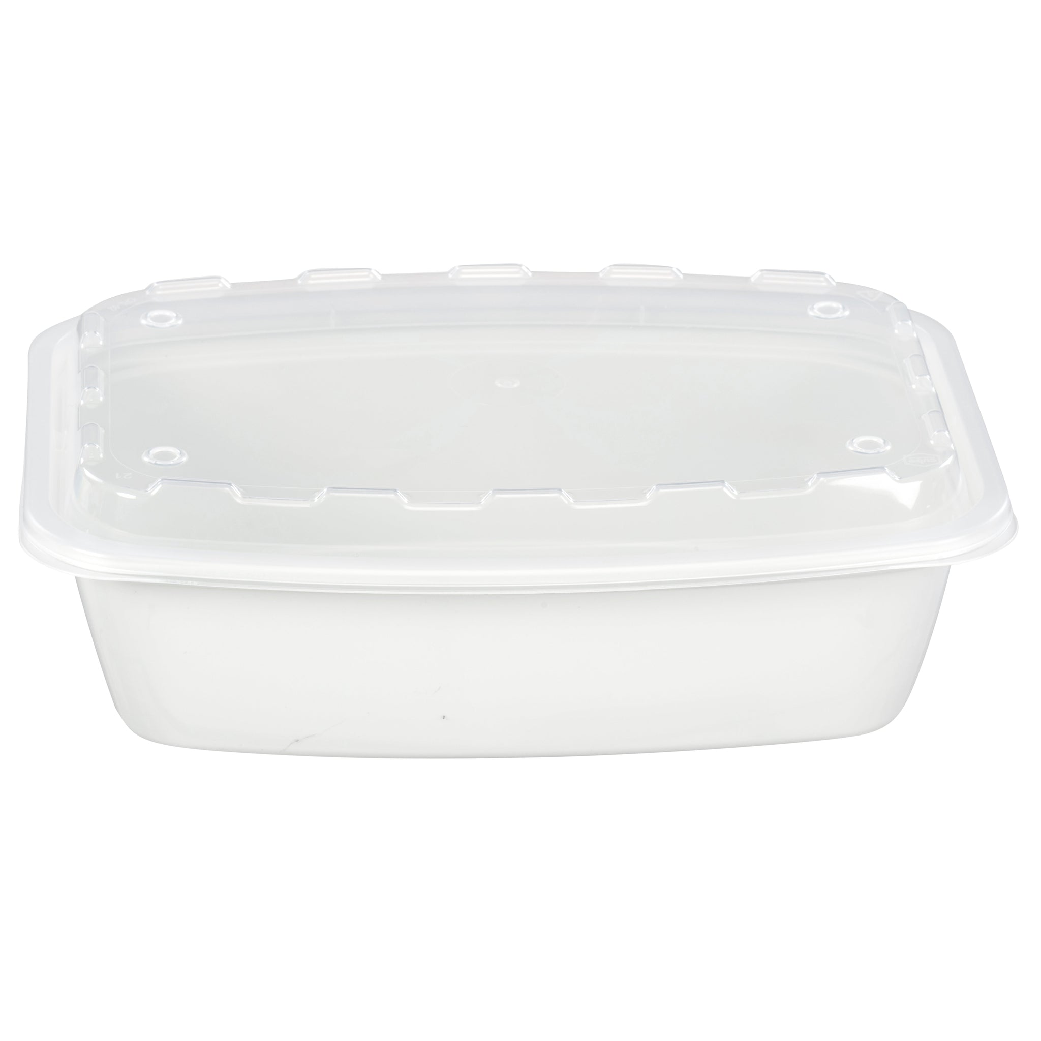 Ecosystems® Microwavable Container, Grey, Rectangle, 38oz., 8.27