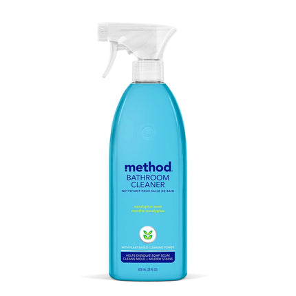 Method® Bathroom Cleaner, Eucalyptus Mint, 828ml, 8/Case-B2B Discounters