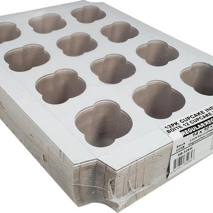 Ebbox™ 12 Cupcake Insert, 14" X 10" X 1", 100/Case-B2B Discounters