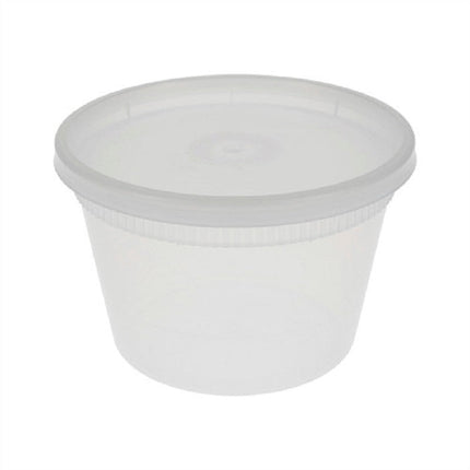 PCMPAK Deli And Lid Combo, 16oz, Clear, 240/Case-B2B Discounters