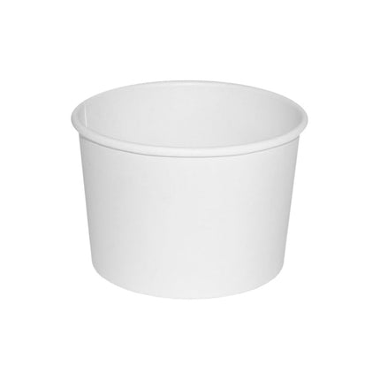Paper Hot Food Container, 8oz, White, 1000/Case-B2B Discounters