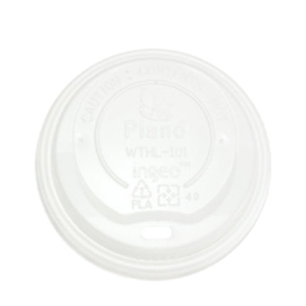 Natural Dome Lid Hot Paper Cup, 10oz-20oz, 500/Case-B2B Discounters