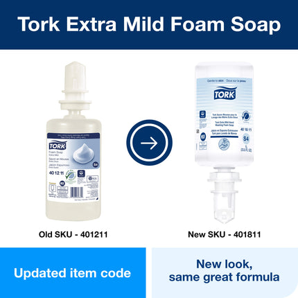 Tork Extramild Foam Soap - Clear, 1L, 6/Case