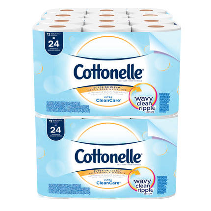 Cottonelle Professional Standard Roll Toilet Paper (12456) - White, 170 Sheets/Roll, 48 Rolls/Case