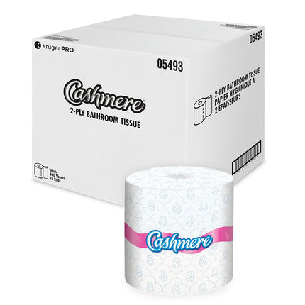 Kruger Cashmere Toilet Tissue - 2-Ply, 400 Sheets/Roll, 48 Rolls/Case