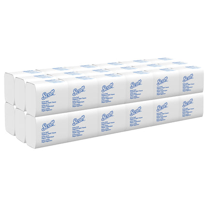 Scott Hygienic High-Capacity Folded Tissue (48280) - 2-Ply, White, Single Pull, 250 Sheets/Pack, 36 Packs/Case