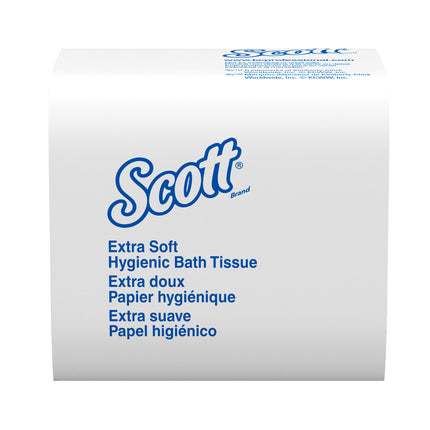 Scott Hygienic High-Capacity Folded Tissue (48280) - 2-Ply, White, Single Pull, 250 Sheets/Pack, 36 Packs/Case