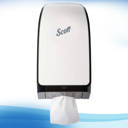 Scott Hygienic High-Capacity Folded Tissue (48280) - 2-Ply, White, Single Pull, 250 Sheets/Pack, 36 Packs/Case