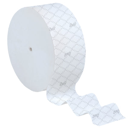 Scott Coreless High-Capacity Jumbo Roll Toilet Paper - 2-Ply, White, 12 Rolls/Case