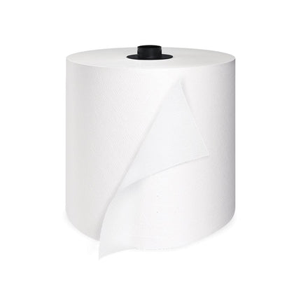 Kruger White Swan Long Roll Towel - 1 Ply, White, 800', 6 Rolls/Case