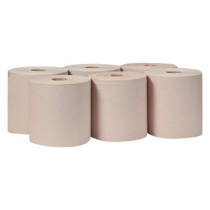 REGARD Hand Towel Roll 100% Recycled - Brown, 800', 6 Rolls/Case