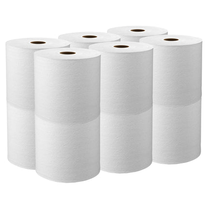 Essuie-mains Scott Essential Universal Plus en rouleau - 1 épaisseur, blanc, 425 pi, 12 rouleaux/caisse