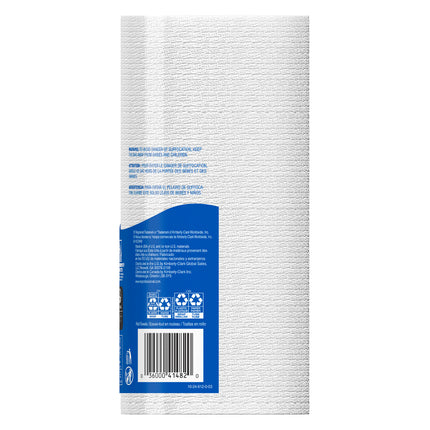 Essuie-tout perforés Scott - Blanc, 1 épaisseur, 128 feuilles/rouleau, 20 rouleaux/caisse