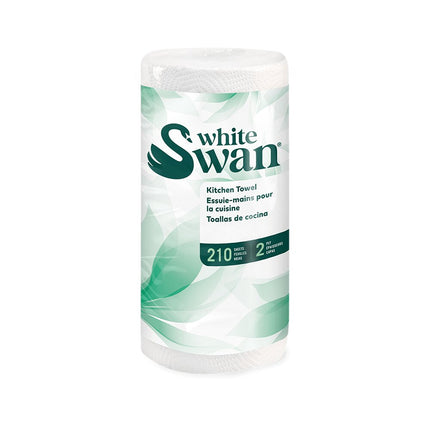 Kruger White Swan Professional Towel - 2 Ply, White, 210 Sheets/Pack,12 Packs/Case