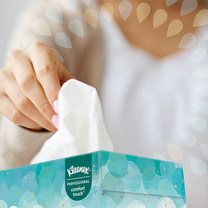 Kleenex Professional Facial Tissue - 2-Ply, White, 100 Tissues/Box, 36 Boxes/Case