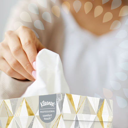 Kleenex Professional Facial Tissue - 2-Ply, White, 125 Tissues/Box, 48 Boxes/Case