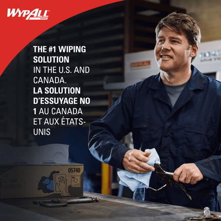 WypAll X80 Cloth Jumbo Roll - Blue, 475 Cloths/Roll