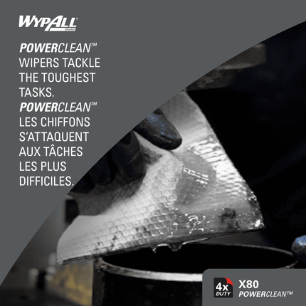 WypAll X80 Cloth Jumbo Roll - Blue, 475 Cloths/Roll