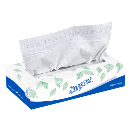 Surpass Facial Tissue - 2 Ply, 125/Box, 60 Boxes/Case