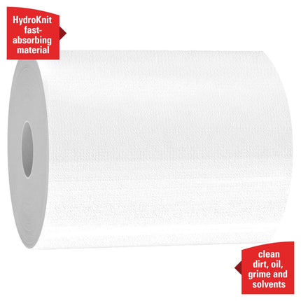 Lingette WypAll PowerClean X70 – 24,9 cm x 31 cm, distribution par le centre, 276 feuilles/rouleau, 3 rouleaux