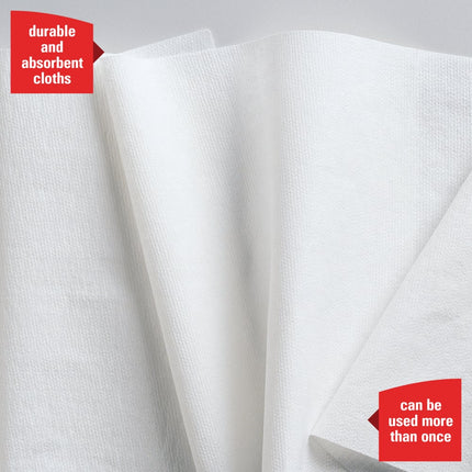 Lingette WypAll PowerClean X70 – 24,9 cm x 31 cm, distribution par le centre, 276 feuilles/rouleau, 3 rouleaux