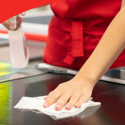 WypAll PowerClean L40 Extra Absorbent Towels (05027) - Small Roll, White, 70 Sheets/Roll, 24 Rolls/Case