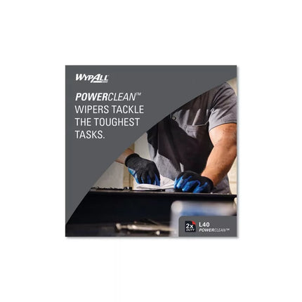 WypAll L40 Towel Pop-Up Box - White, 100 Sheets/Pack, 9 Packs/Case
