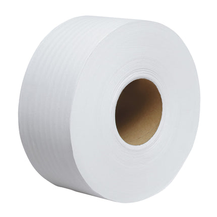 Scott Essential Jumbo Roll Toilet Paper - White, 1 Ply, 2000' Roll, 12 Rolls/Case