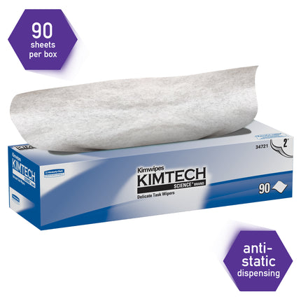 Kimberly-Clark Professional Kaydry EX-L Low Lint Wiper - 2-Ply, 90 Sheets/Pack, 15 Packs/Case