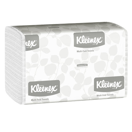 Kleenex Multifold Paper Towels (01890) - 1-Ply, 9.2" x 9.4" sheets, White, 150 Sheets/Pack, 16 Packs/Case
