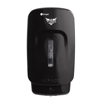 Kruger Titan Bold Automatic Foam Soap Dispenser Black - 4.06" W x 9.57" H x 5.12" D, 1/Case
