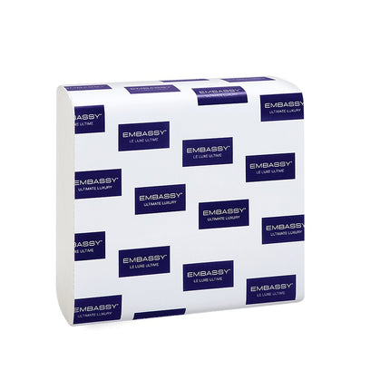 Kruger Embassy TAD Multifold Towel - 1 Ply, White, 334 Sheets/Pack, 12 Packs/Case