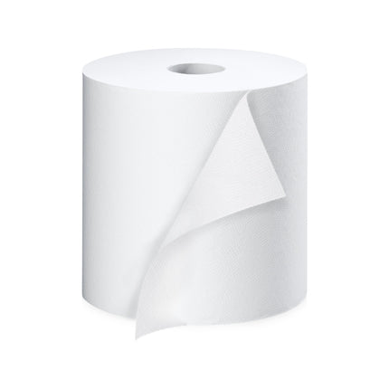 Kruger White Swan Long Roll Towel - 1 Ply, White, 800', 6/Case
