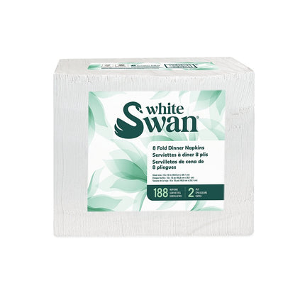 Kruger Dinner Napkin - White, 2-Ply, 3008/Case