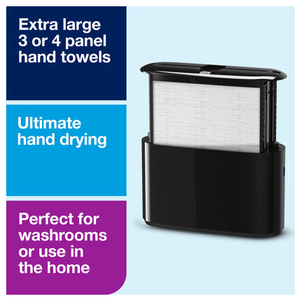 Tork Xpress Countertop Multifold Towel Dispenser - Black, Sold Individually