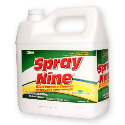 Nettoyant tout usage Spray Nine - Dégraissant, désinfectant, 4L, Vendu à l'unité