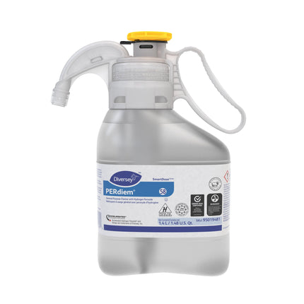 Diversey™ PERdiem® General Purpose Cleaner, Smart Dose, Hydrogen Peroxide, Odourless, Clear, 1.4L, Sold Individually