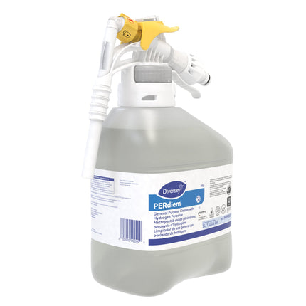 Diversey PERdiem Nettoyant tout usage - Peroxyde d'hydrogène, inodore, transparent, 5 L, prêt à diluer, vendu à l'unité