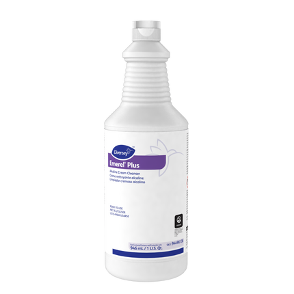 Diversey™ Emerel® Plus Alkaline Cream Cleanser, Non-Scented, White, 946ml, Sold Individually